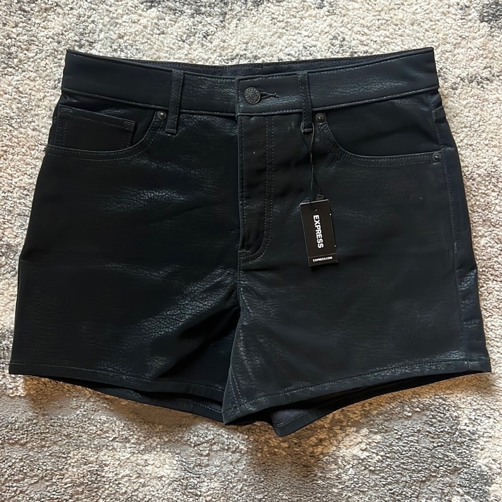 Express Leather Shorts